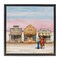 Stupell Industries Trendy Saloon Shops Cowgirl Floater Framed Canvas Wall Art Design by Amanda Greenwood